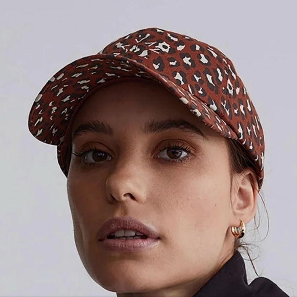 New Varley James Baseball Cap in Tort Leopard One Size New Without Tag - Picture 5 of 13